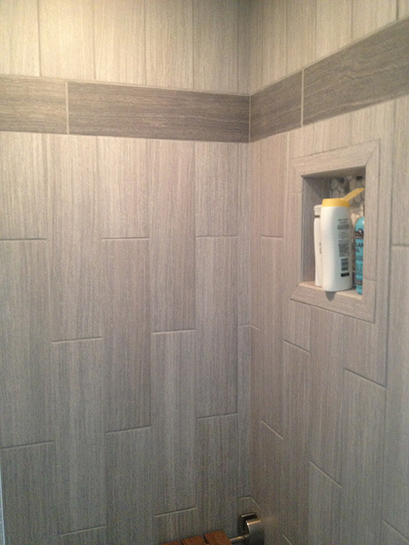 Pobst Construction Llc This One Of A Kind Tile Shower Has A Built